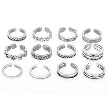Load image into Gallery viewer, 13Pc Ethnic Carved Adjustable Toe Ring - SexyBling
