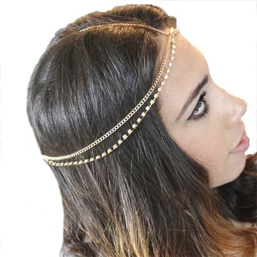 Classic Women Multilayer Hair Chain - SexyBling