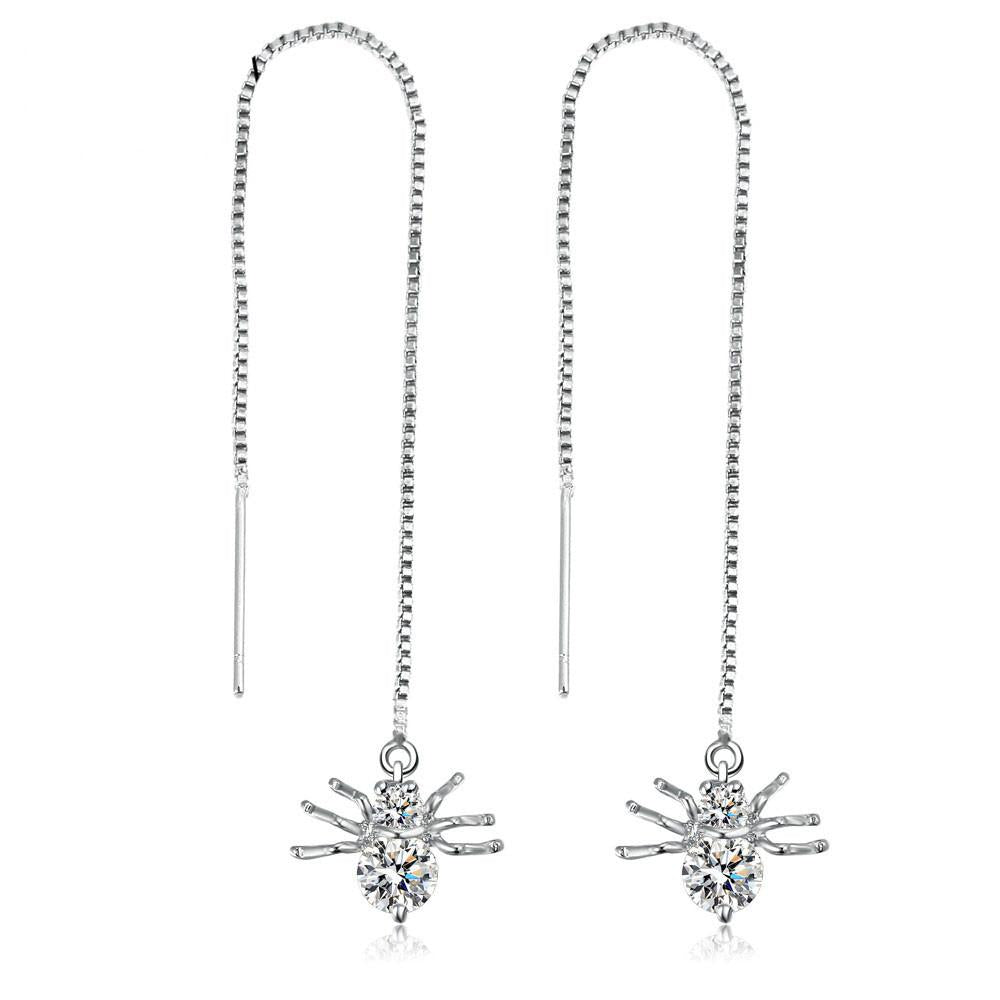 Spider Shaped Round Cut Earrings - SexyBling