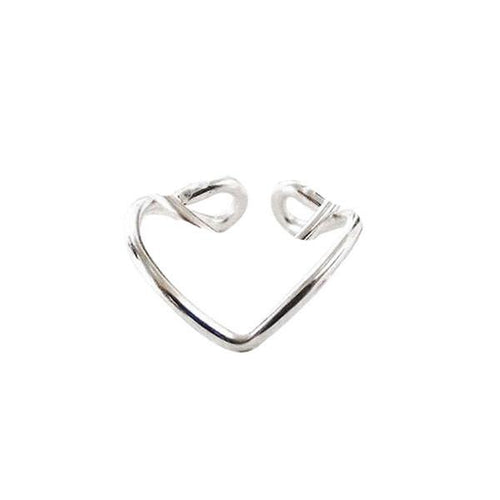 Hot V Shape Silver Metal Toe Ring - SexyBling