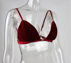 Feisty Velvet lingerie Bra - SexyBling