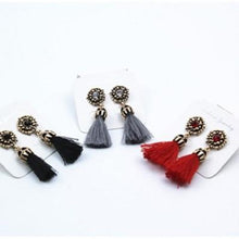 Load image into Gallery viewer, Flower Ancient Tassel Drop Earrings - SexyBling