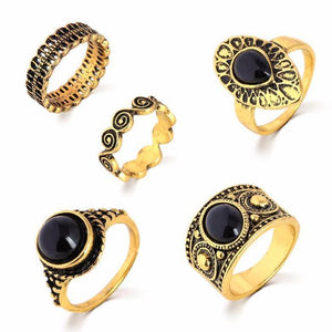 Turkish Vintage Ring Sets 5 PCS - SexyBling