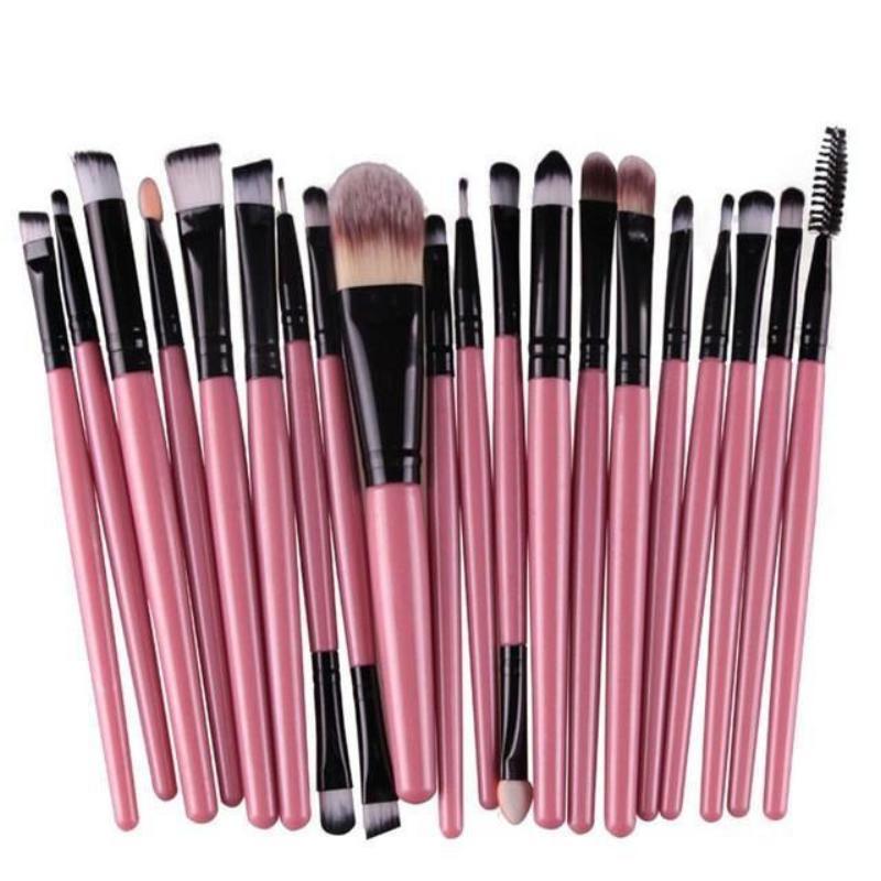 20 Piece Makeup Brush Set For Eyes - SexyBling