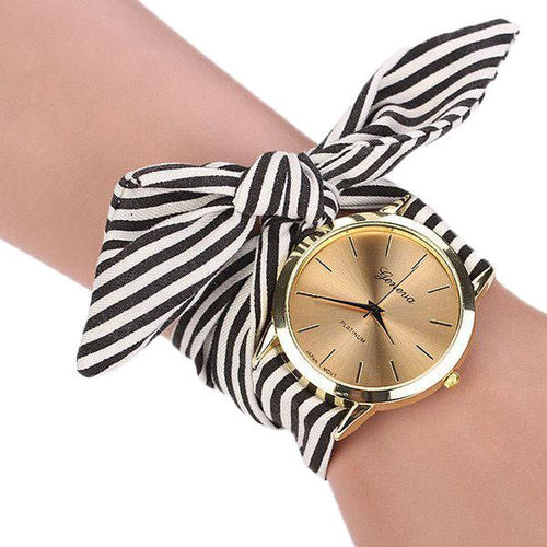 Women Stripe Zebra Lining Fashion Watch - SexyBling