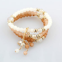 Load image into Gallery viewer, 3 Multi Layered Bead Bracelets - SexyBling