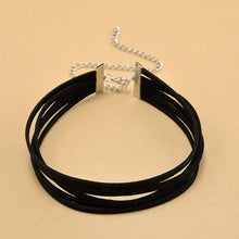 Load image into Gallery viewer, 5 layered Black Velvet Choker Necklace - SexyBling