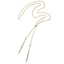 Load image into Gallery viewer, Gold/Silver Rose Gold Color Alloy Long Necklace - SexyBling