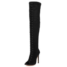 Load image into Gallery viewer, Over The Knee High Heel Prom Shoes - SexyBling