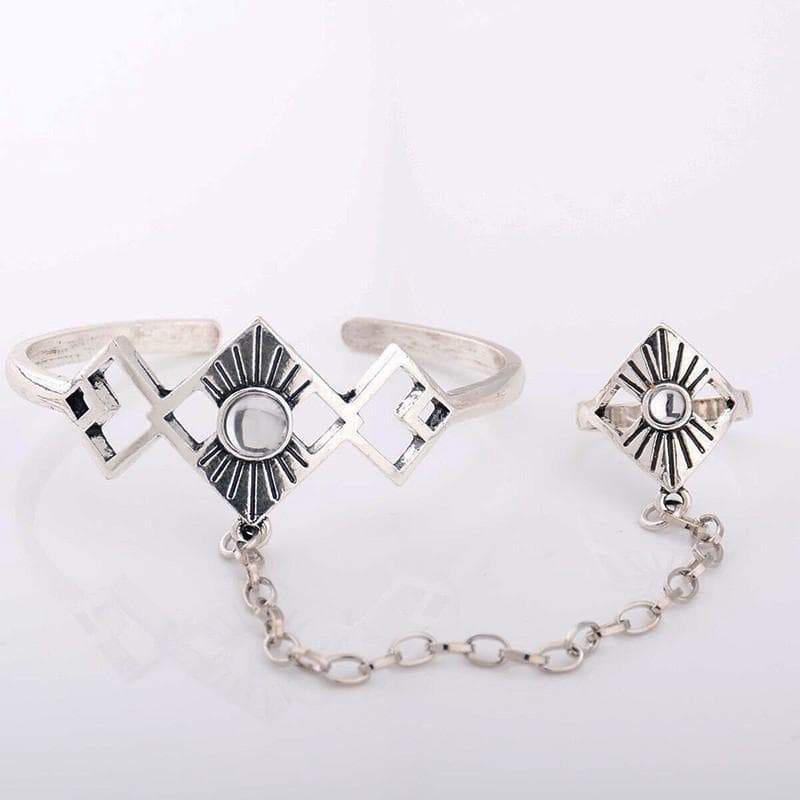 Adjustable Arm Cuff With Ringa - SexyBling