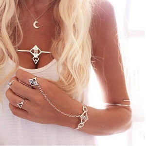 Adjustable Arm Cuff With Ringa - SexyBling