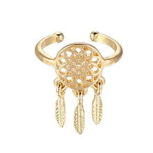 Load image into Gallery viewer, Ajustable Feather Ring - SexyBling
