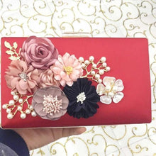 Load image into Gallery viewer, Applique Floral Clutch Bag - SexyBling
