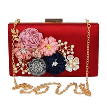 Load image into Gallery viewer, Applique Floral Clutch Bag - SexyBling