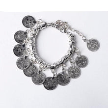 Load image into Gallery viewer, Sterling Silver Artilady Boho Coin Bracelet - SexyBling