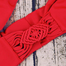 Load image into Gallery viewer, Bandage Bikini Top With Minimal Coverage Bikini Bottom - SexyBling