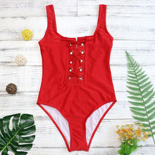 Load image into Gallery viewer, Bandage One Piece Swimsuit - SexyBling