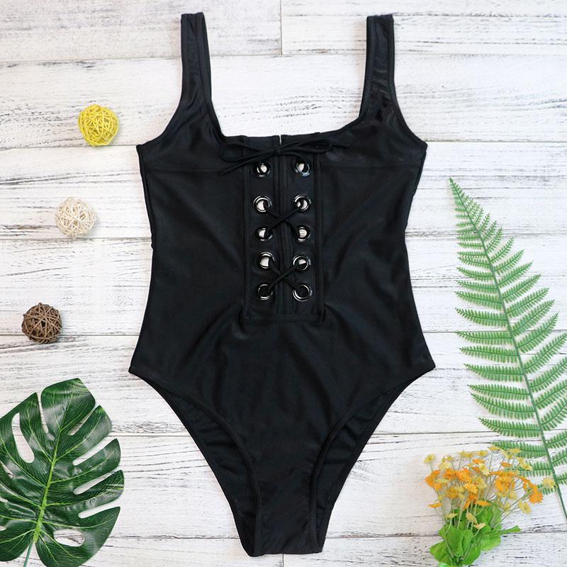 Bandage One Piece Swimsuit - SexyBling