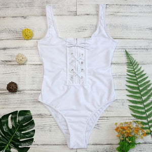 Bandage One Piece Swimsuit - SexyBling