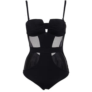 Beachin One Piece Bandage Bikini - SexyBling