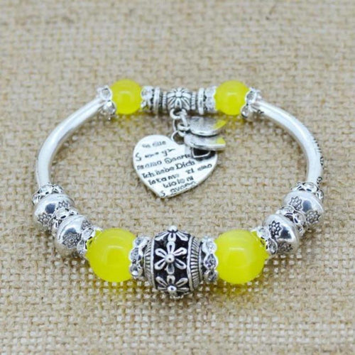 Beautiful Bead Love Charm Bracelet - SexyBling