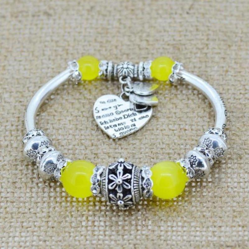Beautiful Bead Love Charm Bracelet - SexyBling