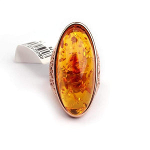 Big Bohemian Precious Orange Cocktail Ring - SexyBling