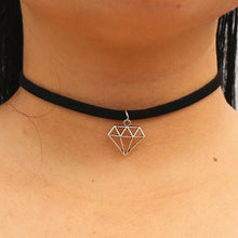 Load image into Gallery viewer, Black Leather Choker Pendant Necklaces - SexyBling