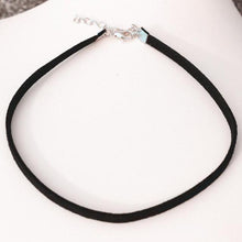 Load image into Gallery viewer, Black Leather Choker Pendant Necklaces - SexyBling