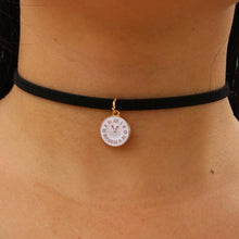 Load image into Gallery viewer, Black Leather Choker Pendant Necklaces - SexyBling