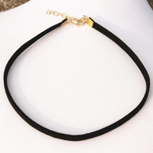 Load image into Gallery viewer, Black Leather Choker Pendant Necklaces - SexyBling