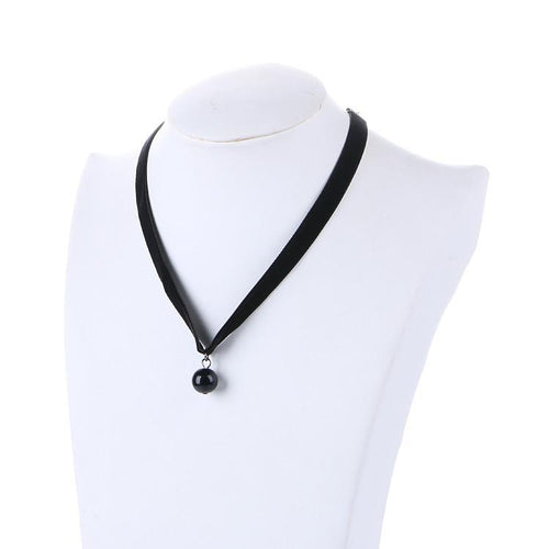 Rope Resin Pendant Choker Necklace - SexyBling