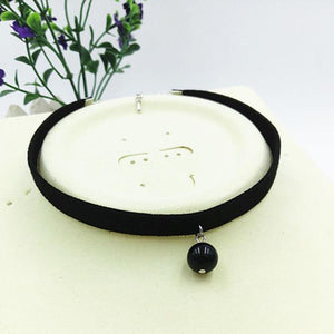 Rope Resin Pendant Choker Necklace - SexyBling