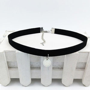 Rope Resin Pendant Choker Necklace - SexyBling