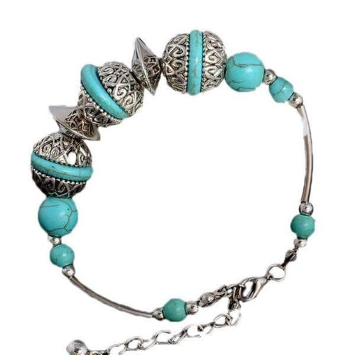 Bohemian Alluring Turquoise Beads Bracelet for Women - SexyBling
