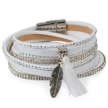 Load image into Gallery viewer, Bohemian Leather Charm Tassel Bracelet - SexyBling