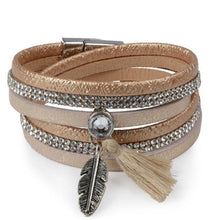 Load image into Gallery viewer, Bohemian Leather Charm Tassel Bracelet - SexyBling