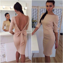 Load image into Gallery viewer, Backless Bow Dress - SexyBling