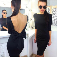 Load image into Gallery viewer, Backless Bow Dress - SexyBling
