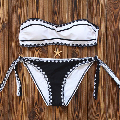 Brazilian Bikini With Side Tie Cheeky Bottom - SexyBling