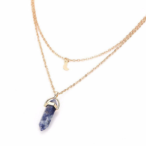 Stone Pendant Necklace - SexyBling