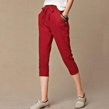 Load image into Gallery viewer, Casual Cropped Trousers - SexyBling