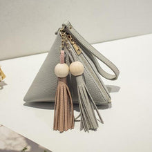 Load image into Gallery viewer, Casual Triangle Leather Fringe Clutch