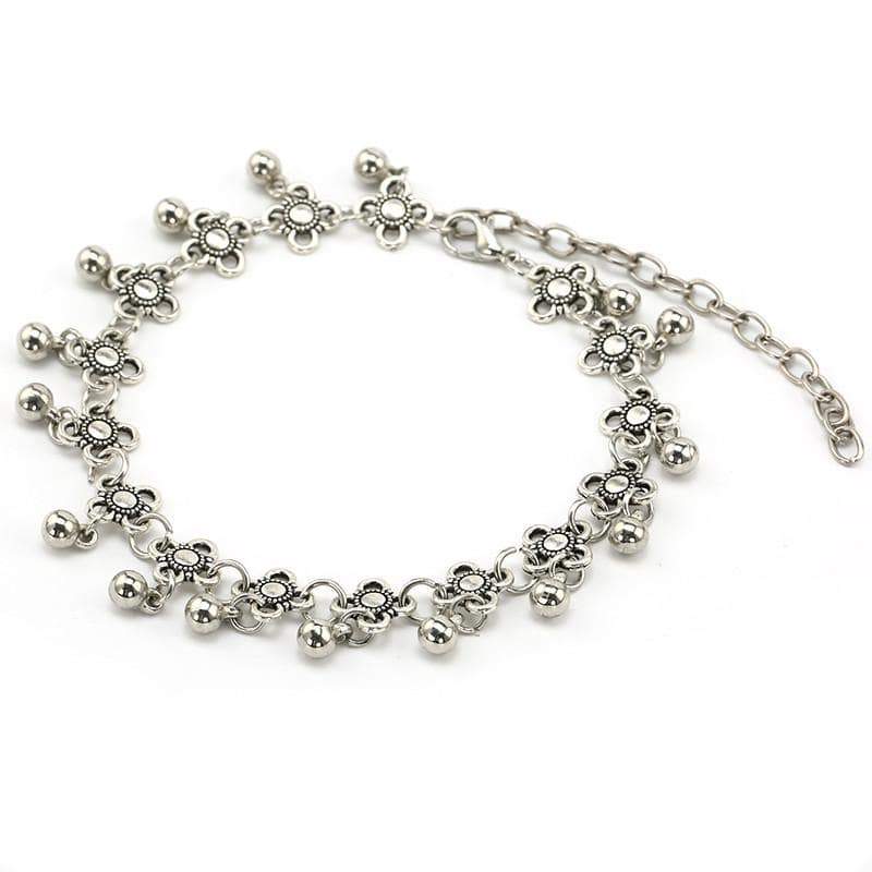 Charm Silver Bell Anklets for Women - SexyBling