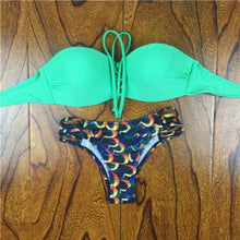 Load image into Gallery viewer, Crochet Lace Bikini With Side Tie Cheeky Bottoms - SexyBling
