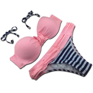 Cute Candy Colored Push Up Bikini - SexyBling