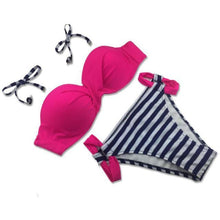 Load image into Gallery viewer, Cute Candy Colored Push Up Bikini - SexyBling