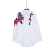 Load image into Gallery viewer, Glamorous Glitter Mesh Hollow Blouse - SexyBling
