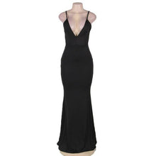 Load image into Gallery viewer, Deep V Neck Maxi Dress - SexyBling