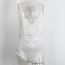 Load image into Gallery viewer, Deep V Plung Lace Bodysuit - SexyBling